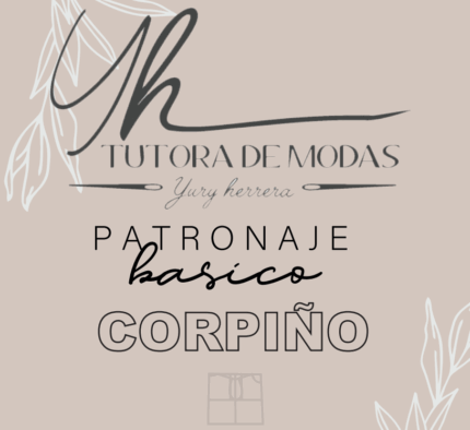 paso a paso para patronaje del corpino.